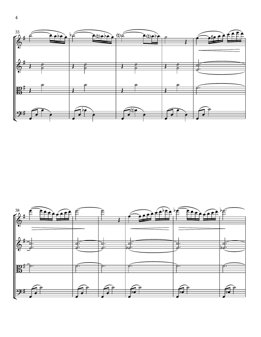 Song of India - Chanson Indoue String Quartet scores gallery preview page 5