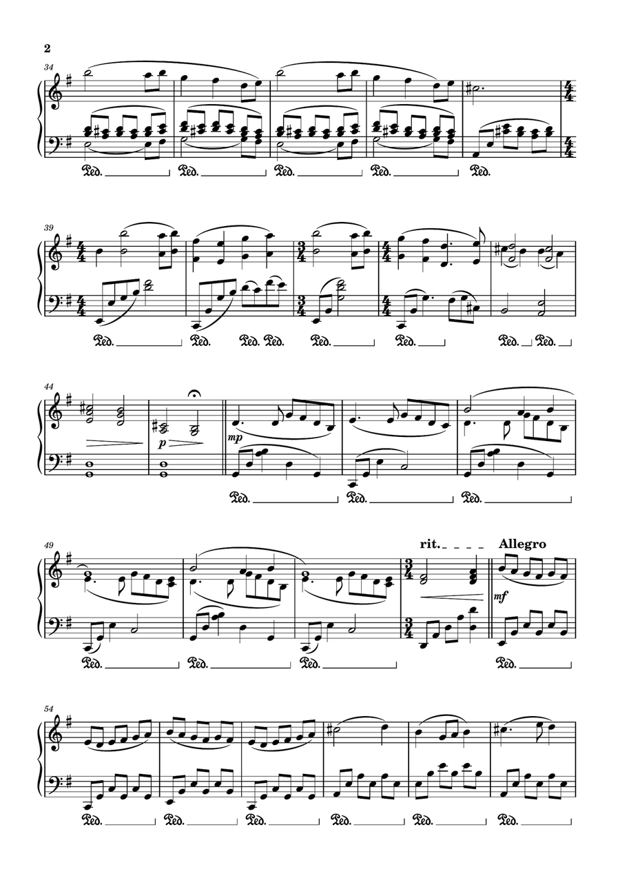 Tears of the Moon Tears of the Moon Piano Solo scores gallery preview page 2