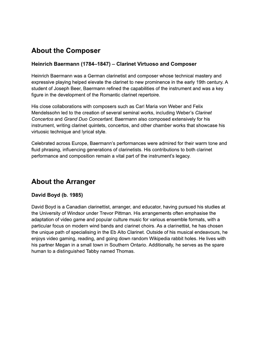 Clarinet Quintet No. 3 Op. 23 Small Ensemble scores gallery preview page 3