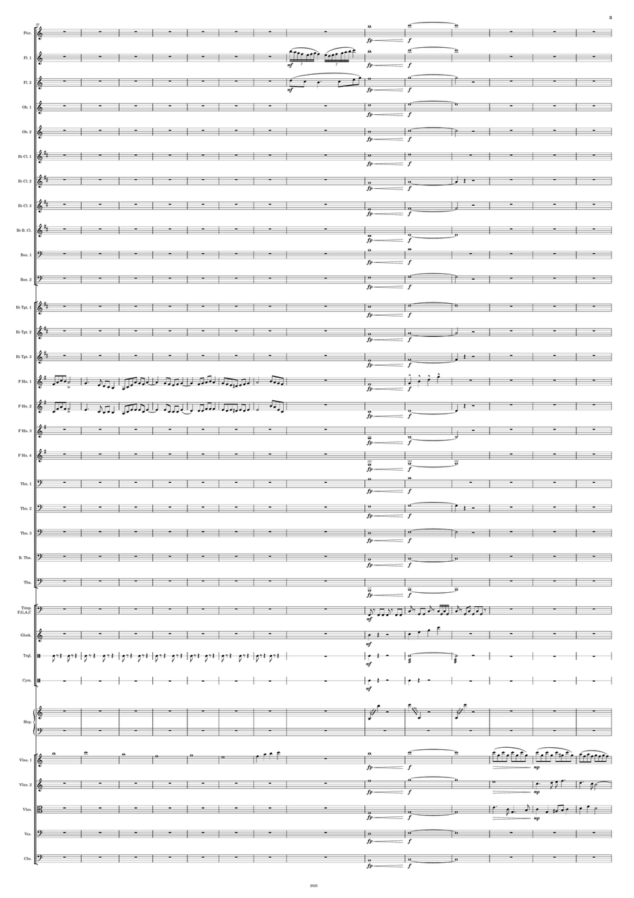 The Celestial Garden The Celestial Garden Full Orchestra scores gallery preview page 3