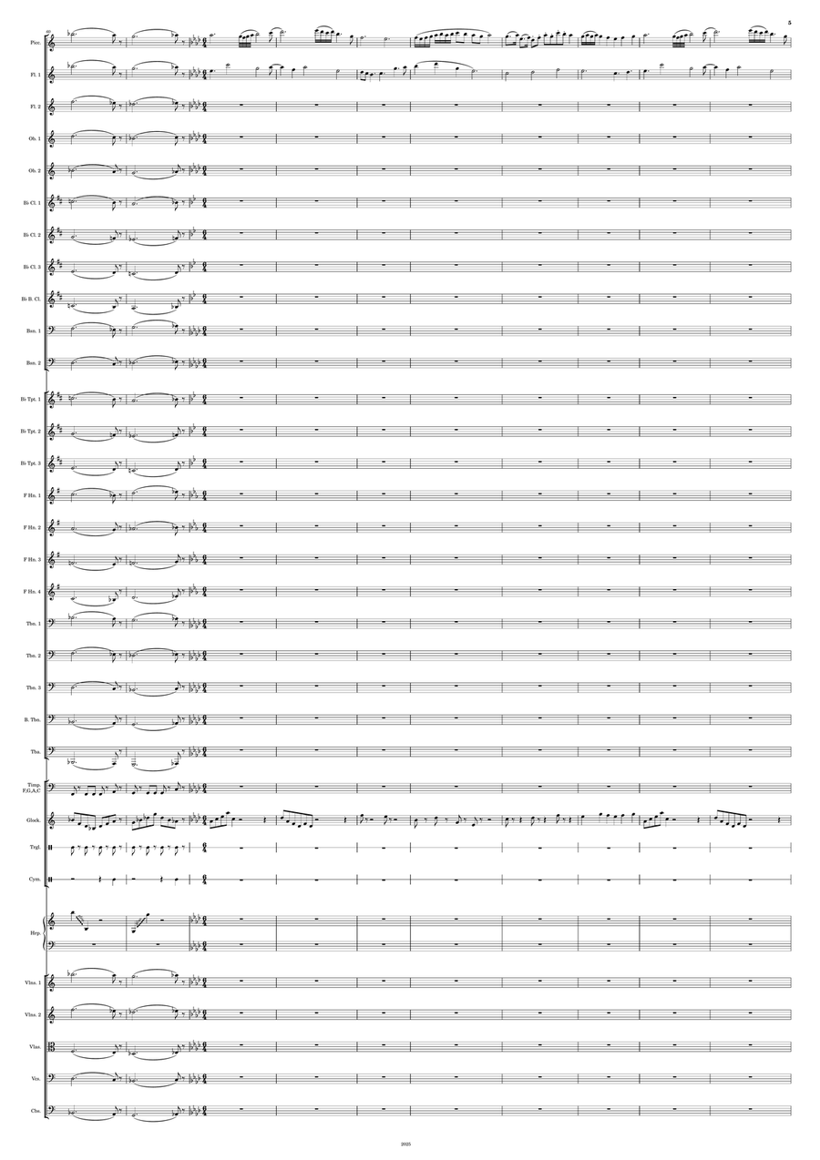 The Celestial Garden The Celestial Garden Full Orchestra scores gallery preview page 5