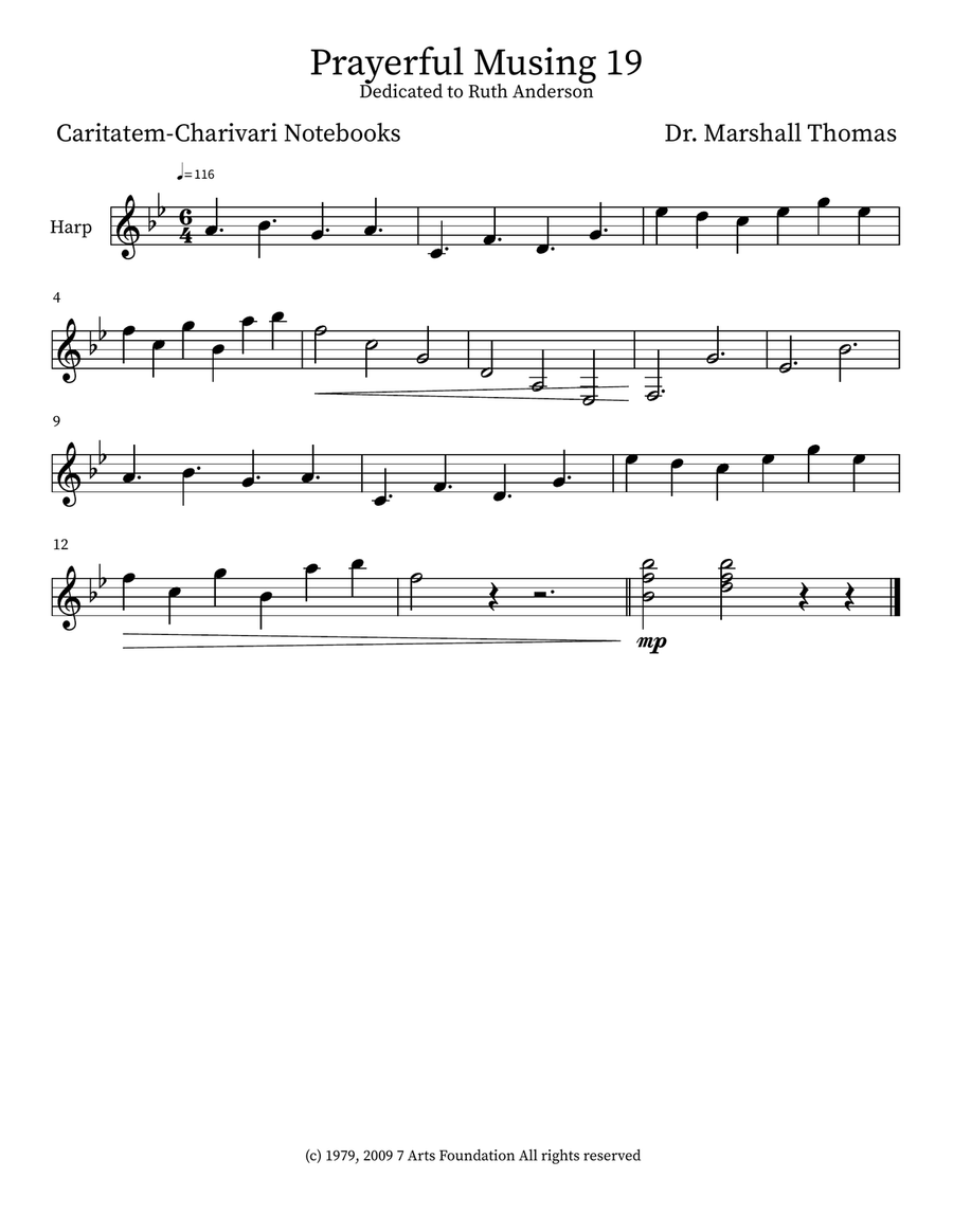 Prayerful Musing 19 Prayerful Musing 19 Small Ensemble scores gallery preview page 3