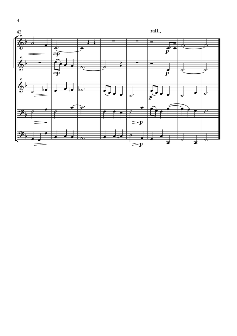 My Country, Tis of Thee, with Taps Brass Quintet scores gallery preview page 4