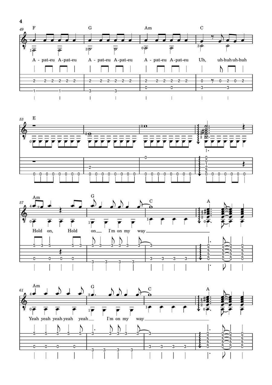 Apt. Apt. Acoustic Guitar scores gallery preview page 4