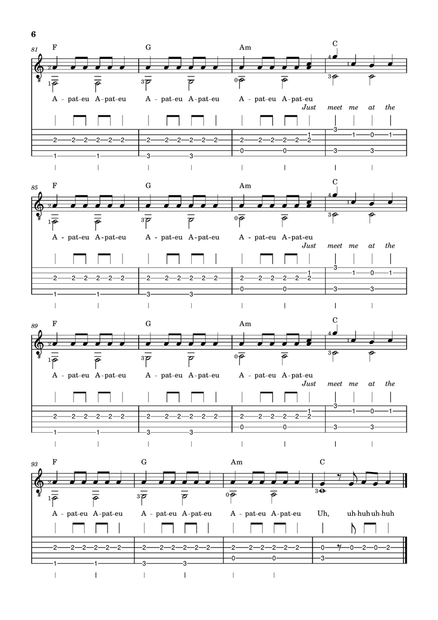 Apt. Apt. Acoustic Guitar scores gallery preview page 6