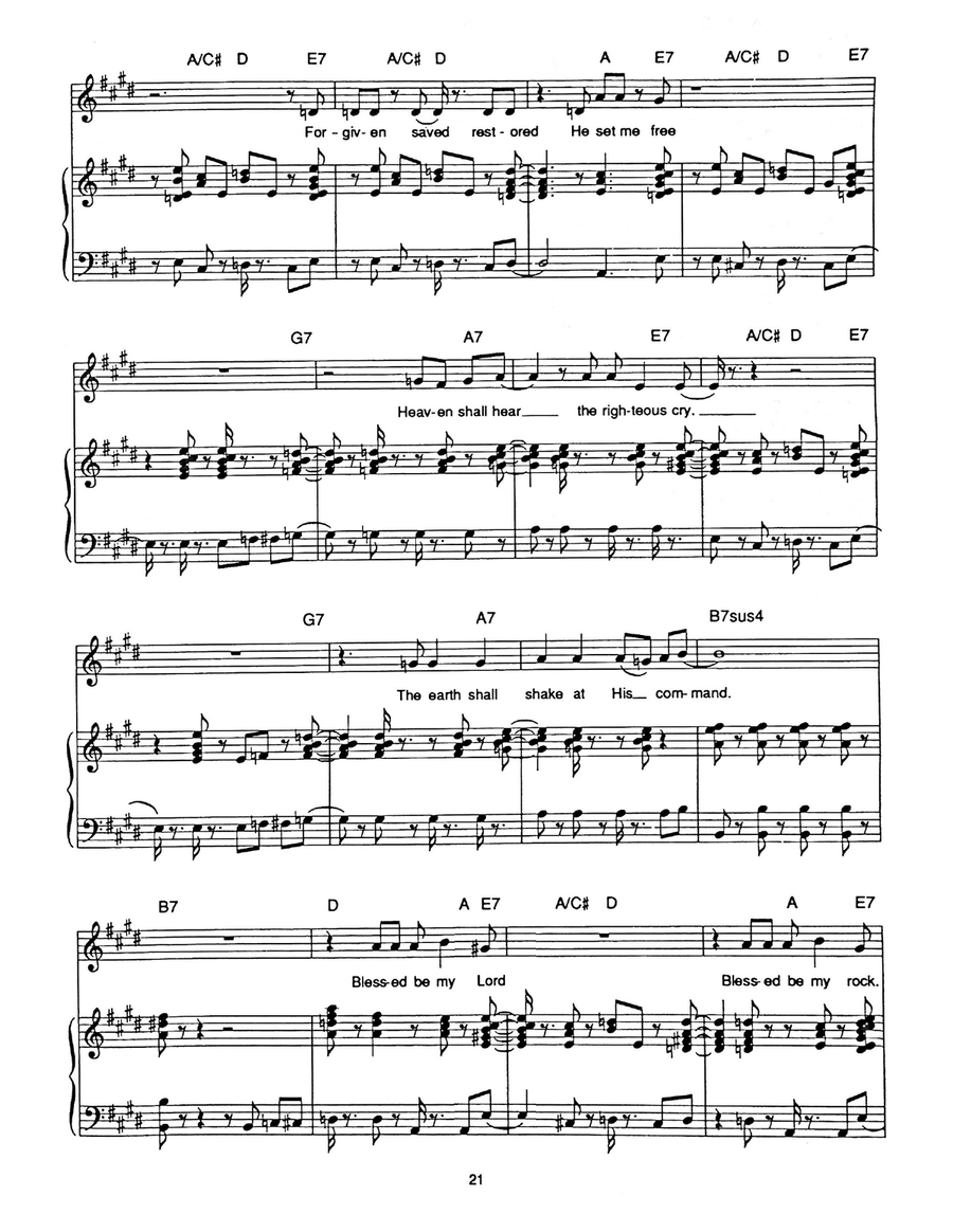 Blessed Be Blessed Be Piano, Vocal scores gallery preview page 2