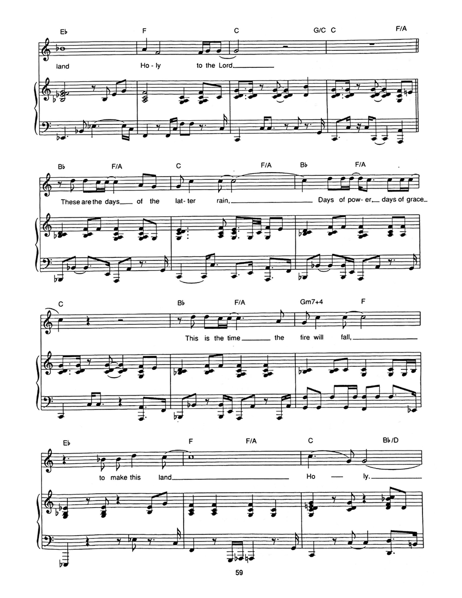 Latter Rain Latter Rain Piano, Vocal scores gallery preview page 2