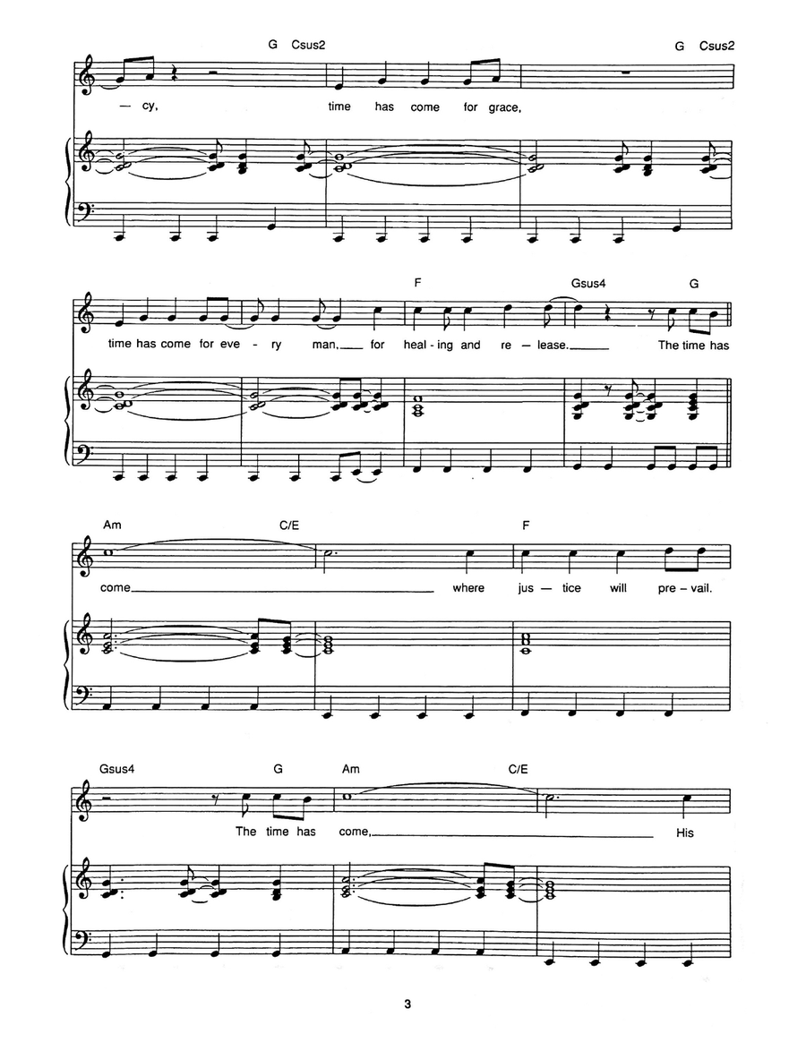 The Time Has Come The Time Has Come Piano, Vocal scores gallery preview page 2