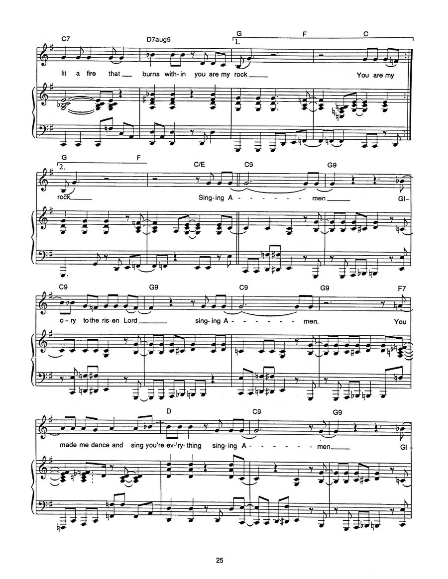 You Are My Rock You Are My Rock Piano, Vocal scores gallery preview page 2