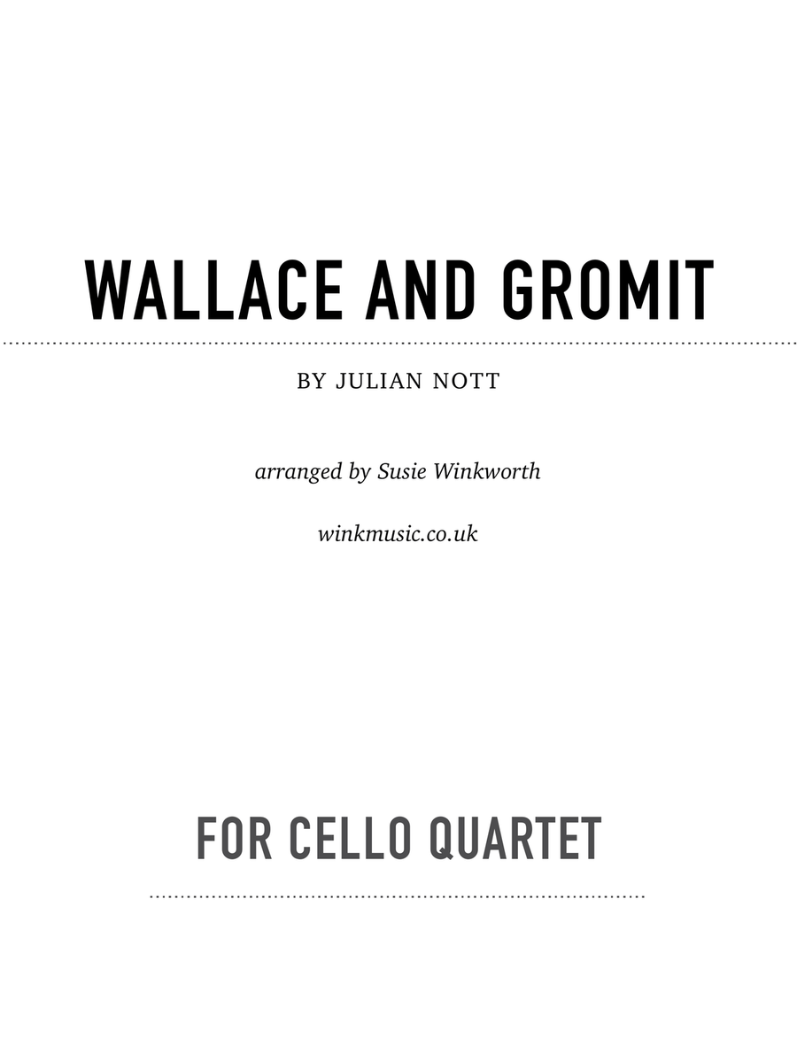 Wallace And Gromit Theme Small Ensemble scores gallery preview page 1