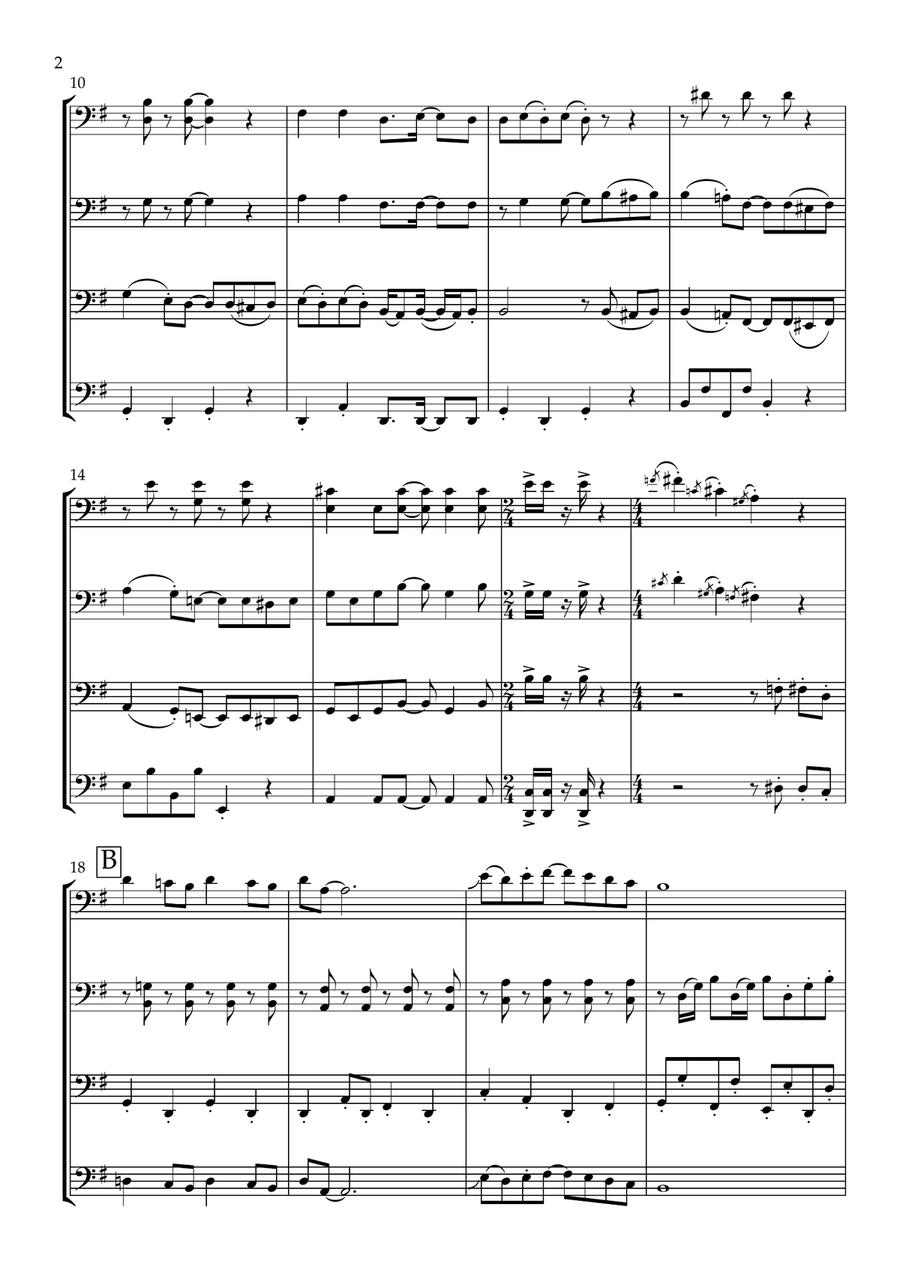 Wallace And Gromit Theme Small Ensemble scores gallery preview page 4