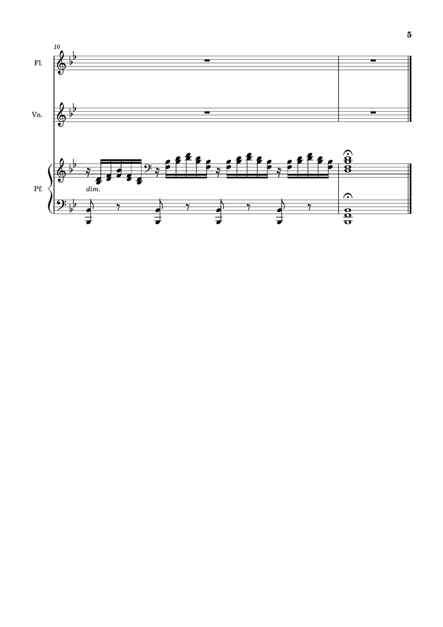 Ave Maria by F. Schubert – For Flute, Violin and Piano. Score and Parts Small Ensemble scores gallery preview page 5