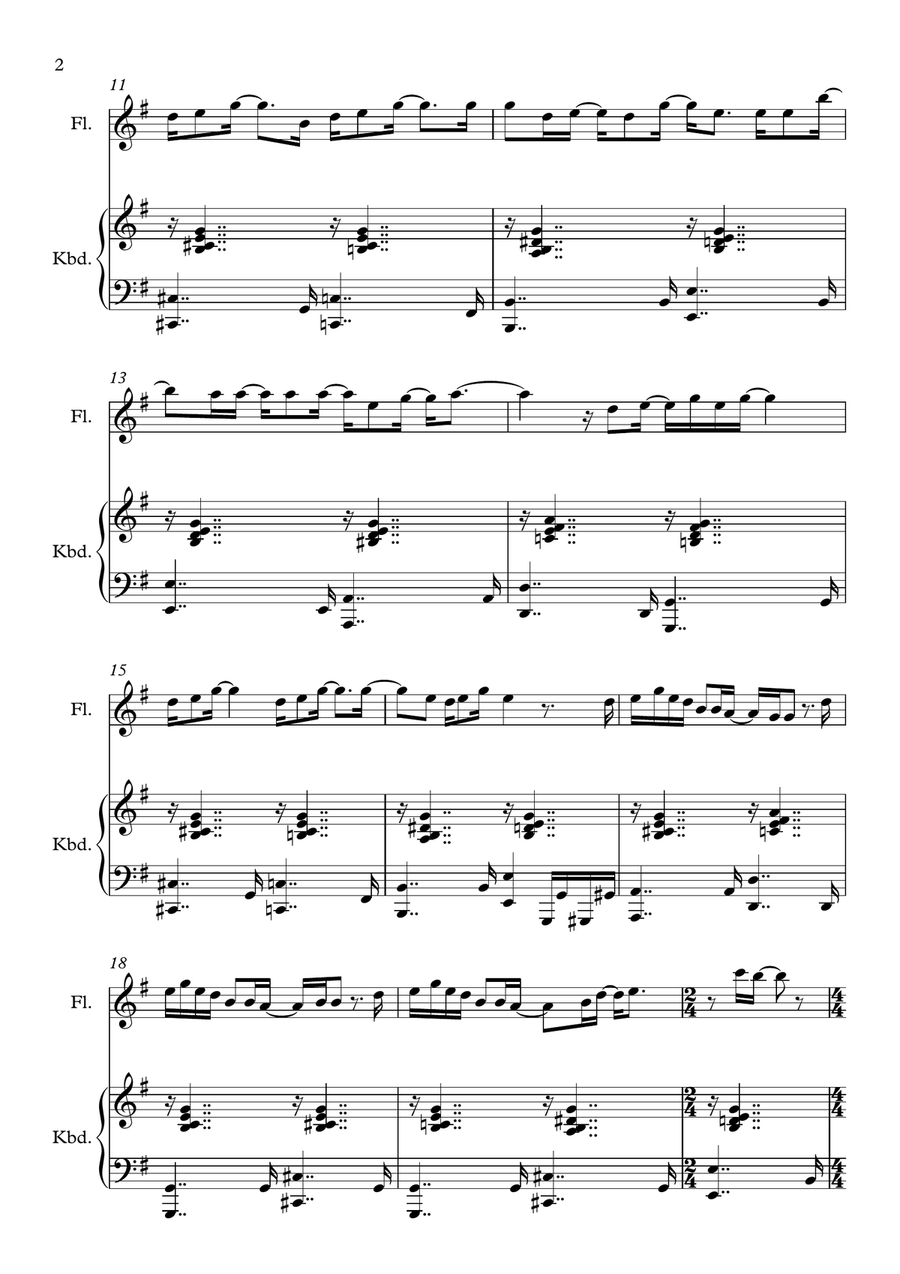 Virtual Insanity Virtual Insanity Flute Solo scores gallery preview page 2