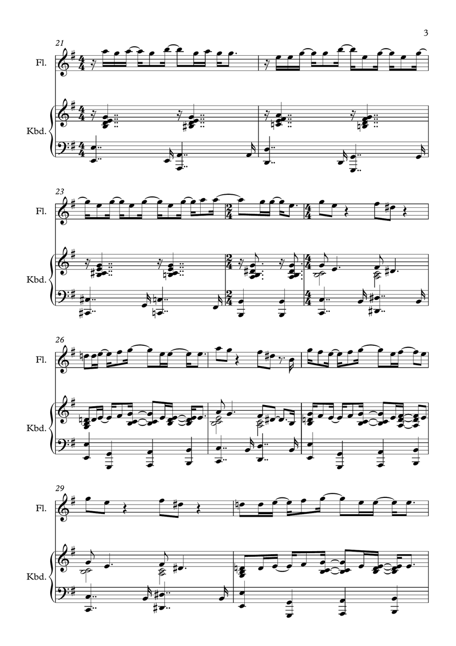 Virtual Insanity Virtual Insanity Flute Solo scores gallery preview page 3