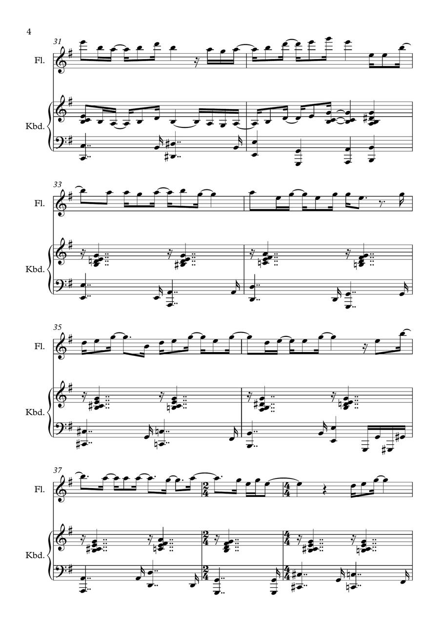 Virtual Insanity Virtual Insanity Flute Solo scores gallery preview page 4