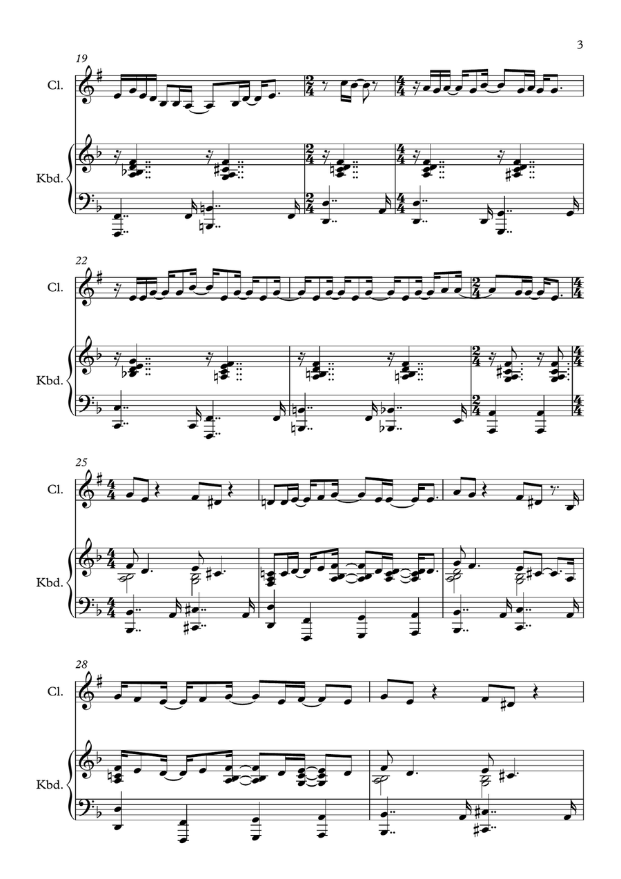 Virtual Insanity Virtual Insanity Clarinet Solo scores gallery preview page 3