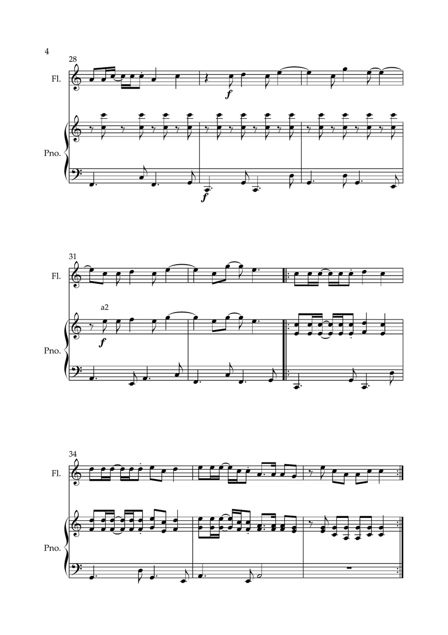 Waka Waka (This Time For Africa) Flute Solo scores gallery preview page 4