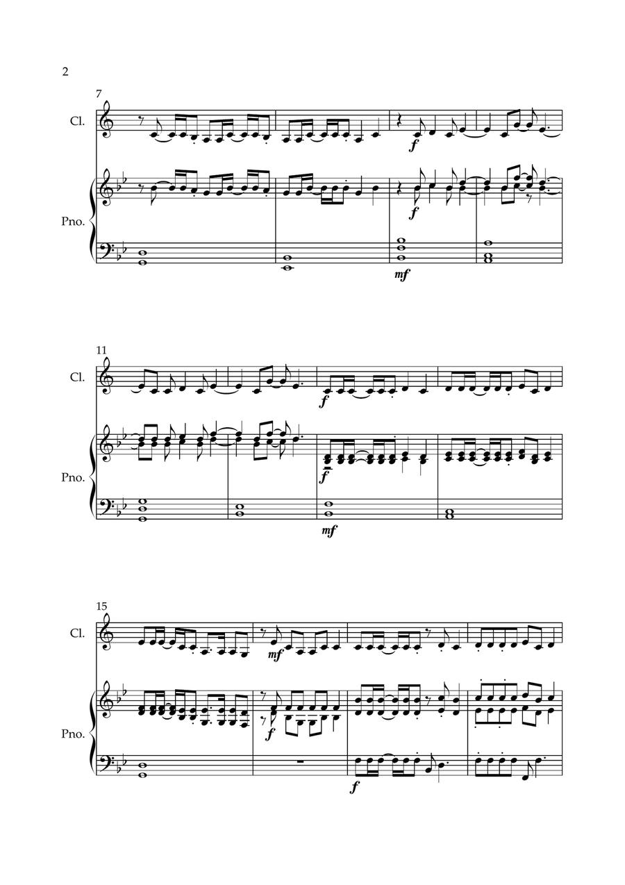 Waka Waka (This Time For Africa) Clarinet Solo scores gallery preview page 2
