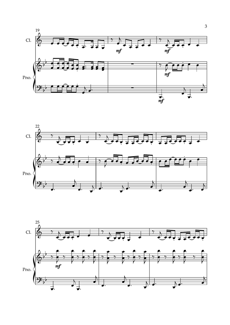 Waka Waka (This Time For Africa) Clarinet Solo scores gallery preview page 3