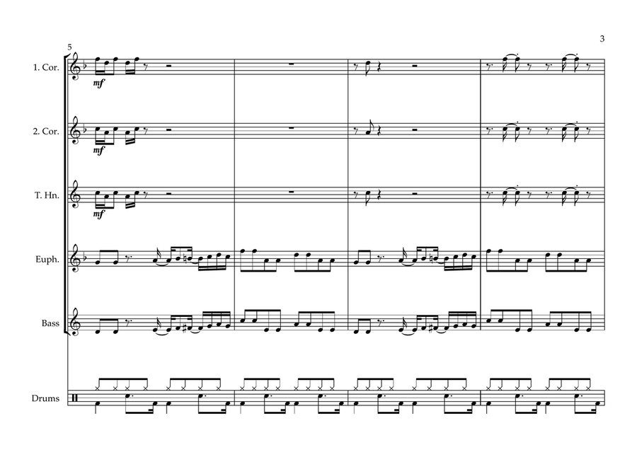 Blame It On The Boogie Baritone Horn TC scores gallery preview page 3