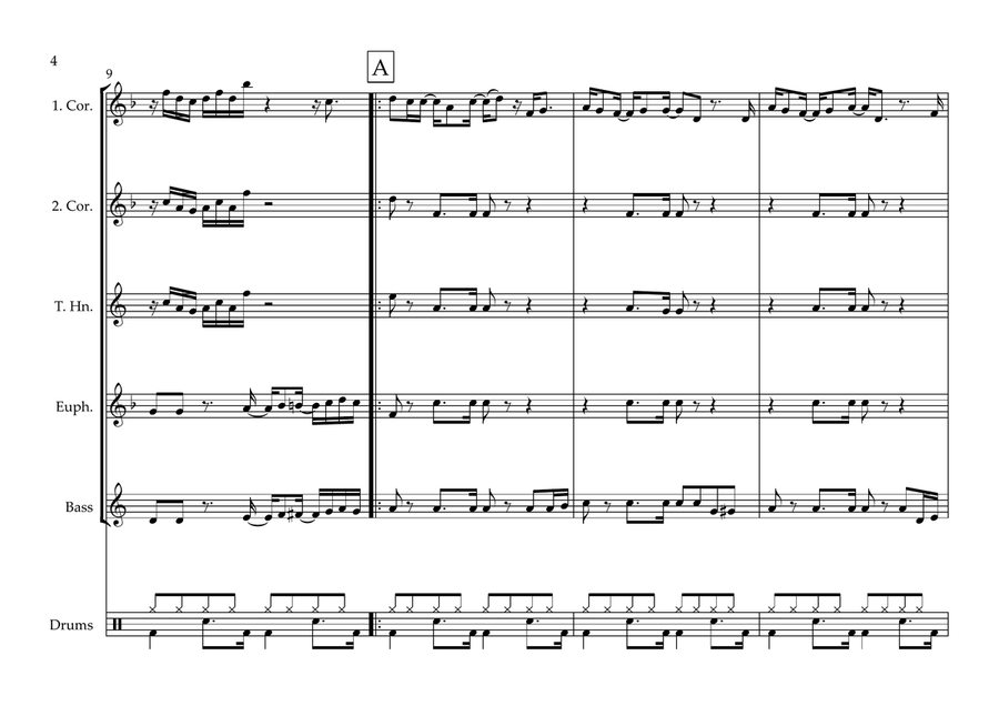 Blame It On The Boogie Baritone Horn TC scores gallery preview page 4