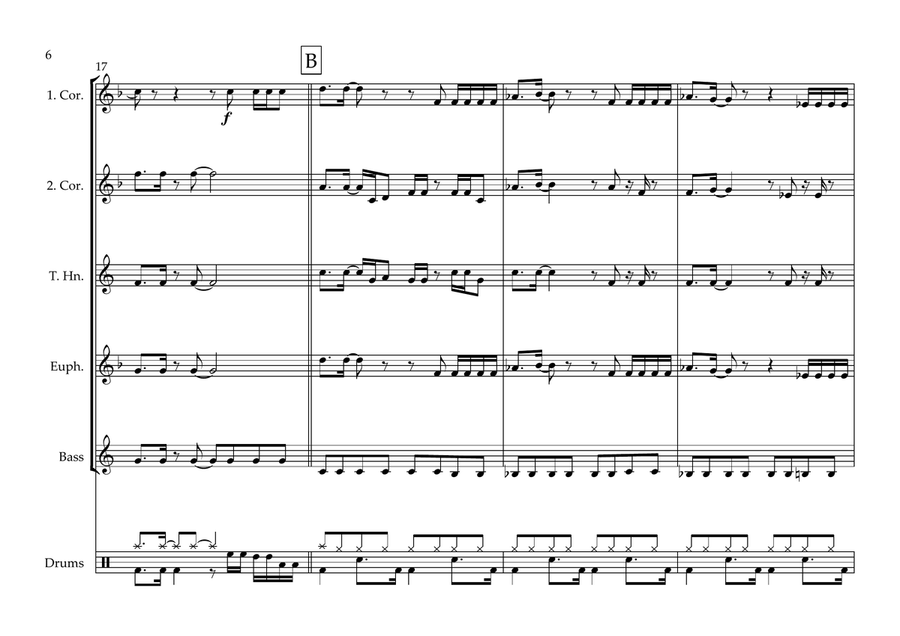 Blame It On The Boogie Baritone Horn TC scores gallery preview page 6