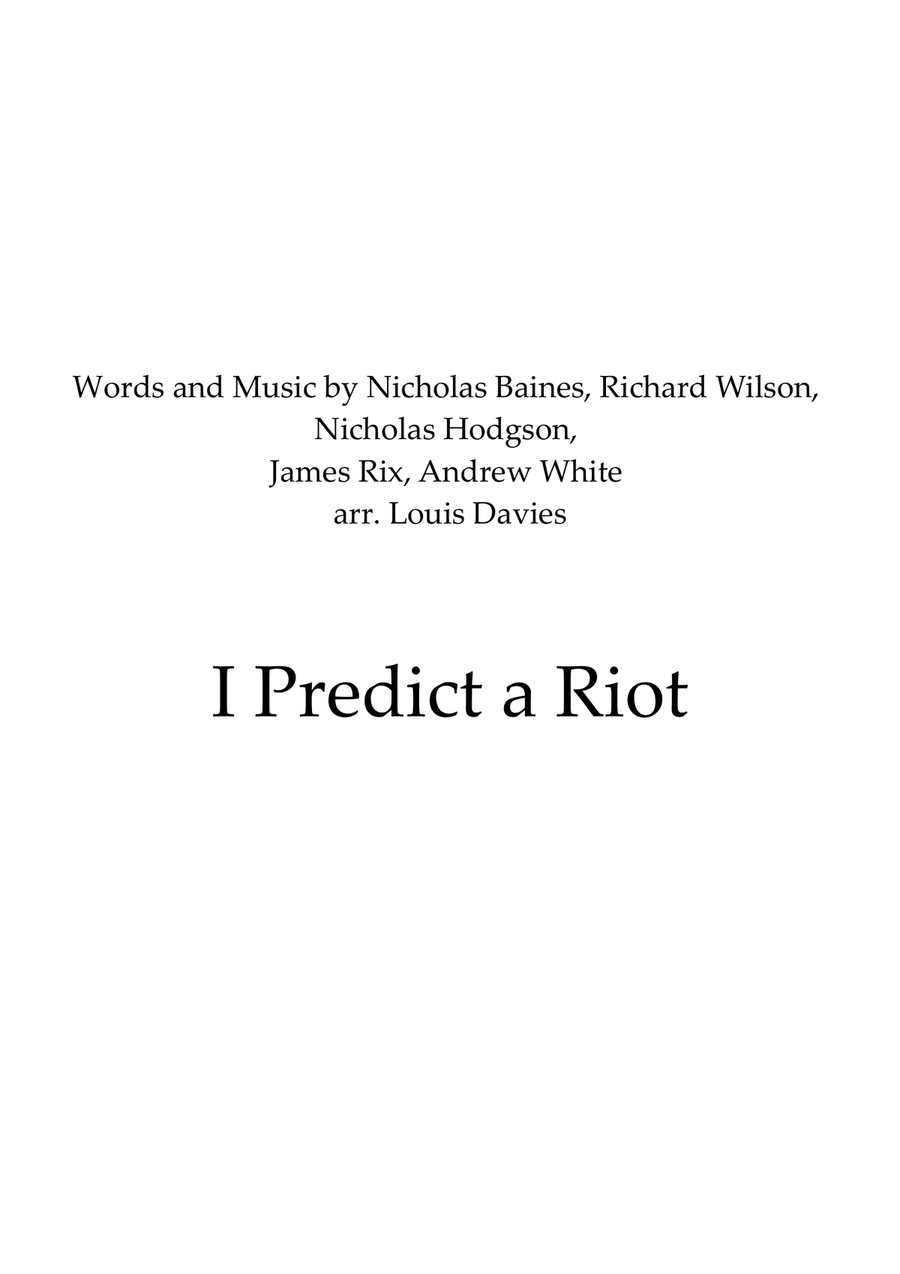 I Predict A Riot Baritone Horn TC scores gallery preview page 1