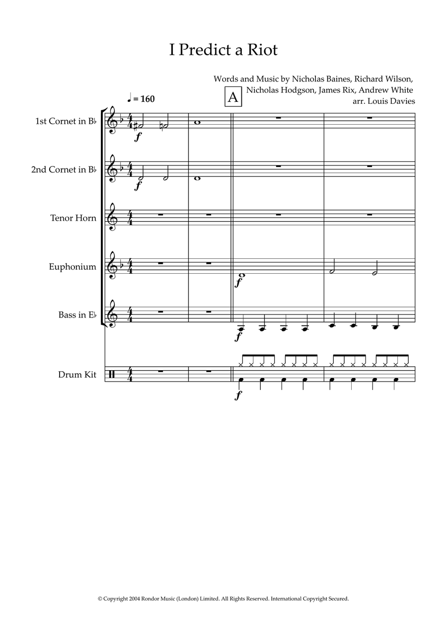I Predict A Riot Baritone Horn TC scores gallery preview page 2