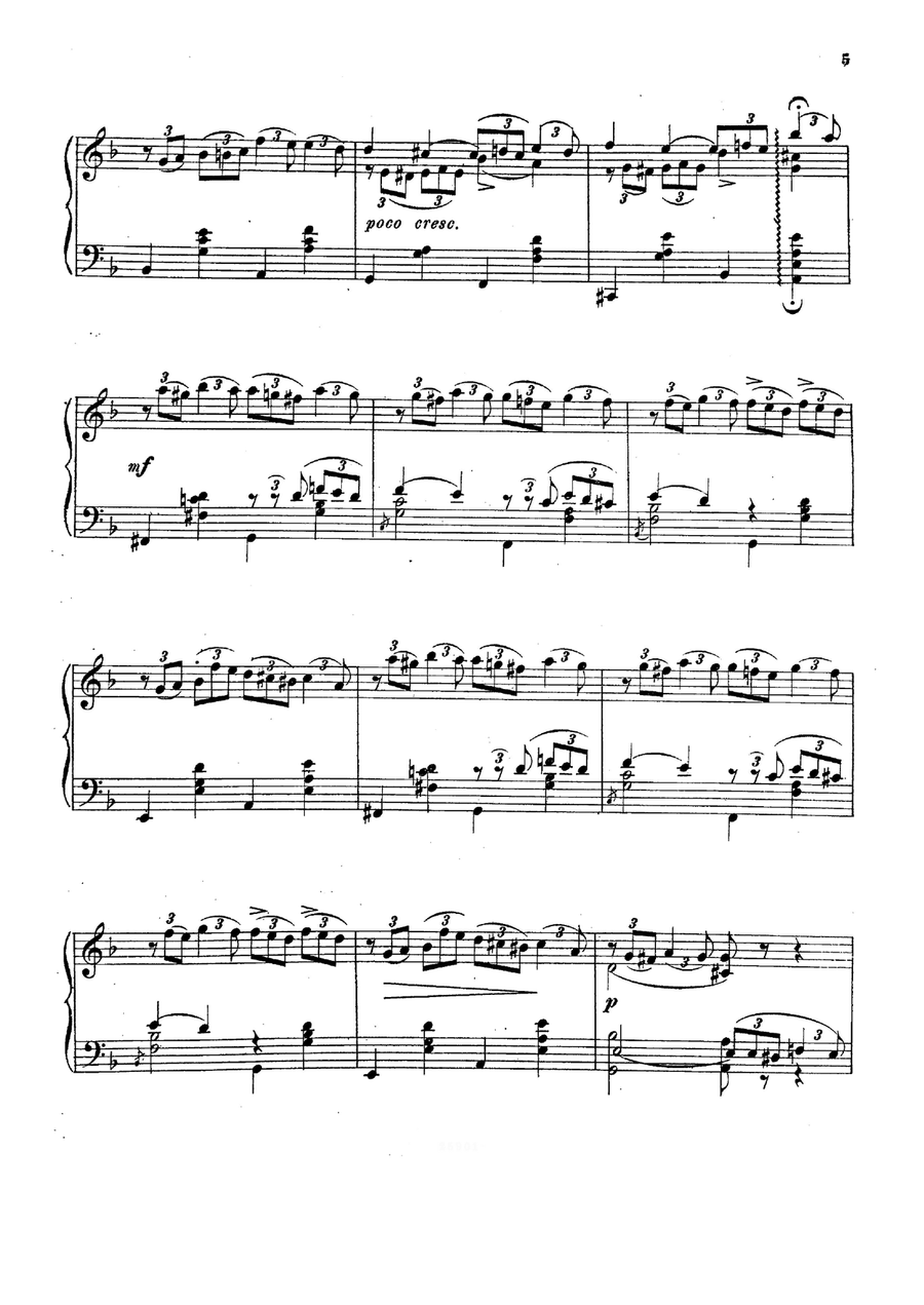 The Seasons, Op. 37a: X. October. Autumn Song Easy Piano scores gallery preview page 3