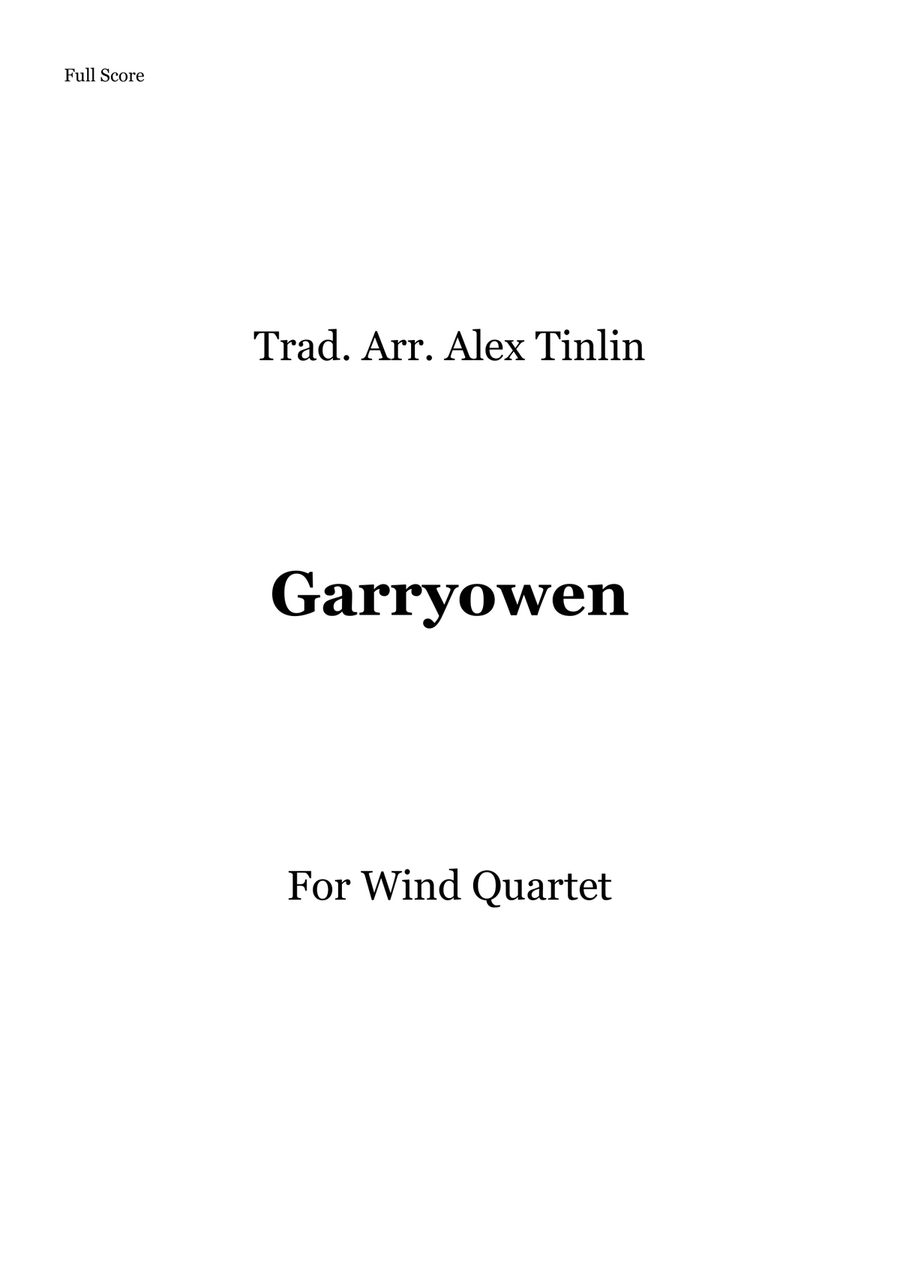 Garryowen Garryowen Woodwind Quartet scores gallery preview page 1