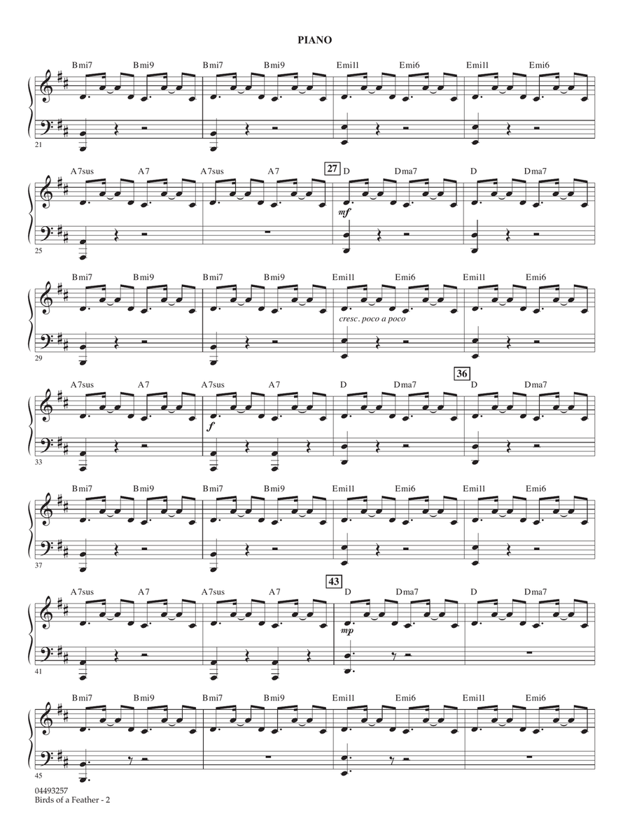 Birds Of A Feather (arr. Larry Moore) - Piano String Orchestra scores gallery preview page 2