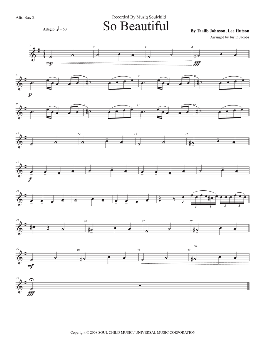 So Beautiful So Beautiful Marching Band scores gallery preview page 5