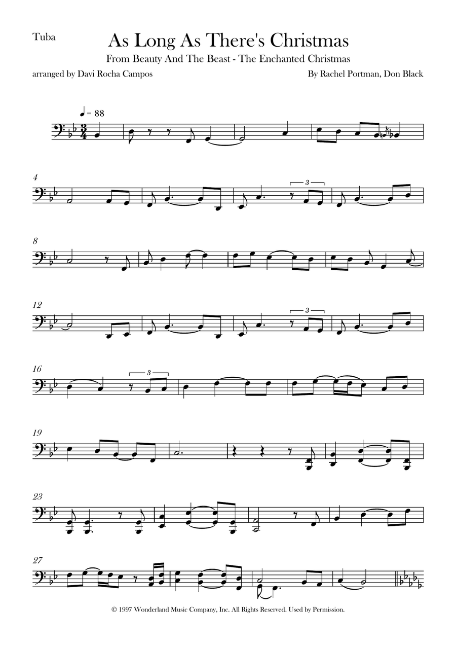As Long As There's Christmas Tuba scores gallery preview page 1