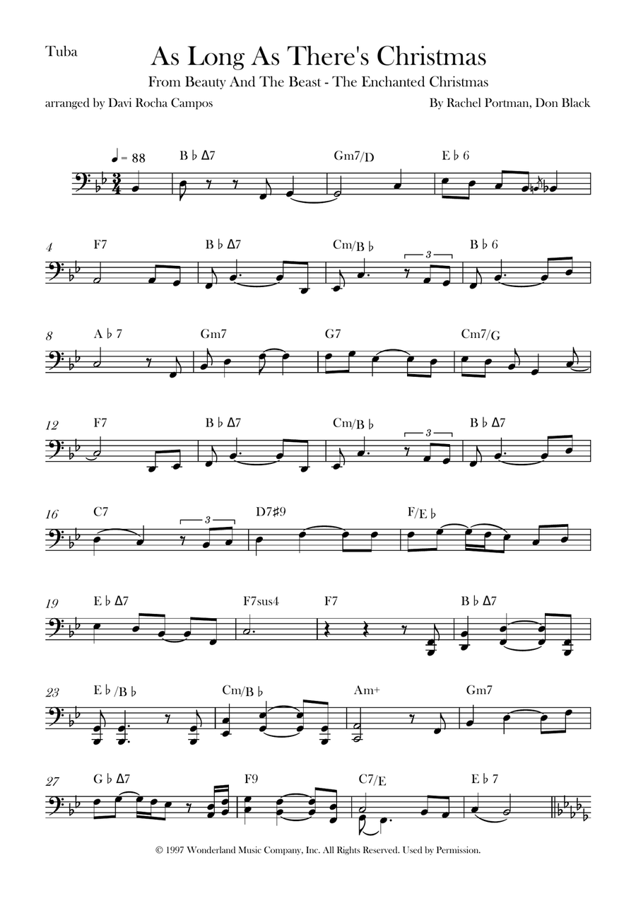 As Long As There's Christmas Tuba scores gallery preview page 1