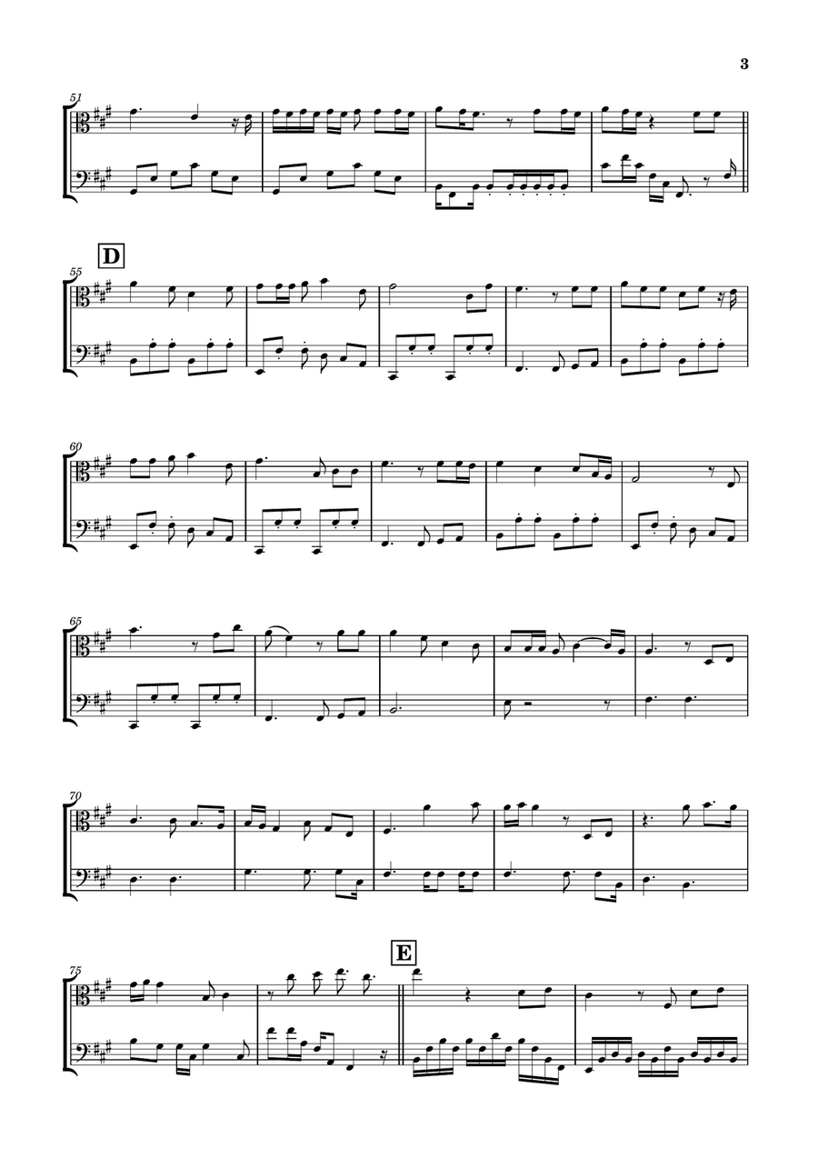 Die With A Smile String Duet scores gallery preview page 3