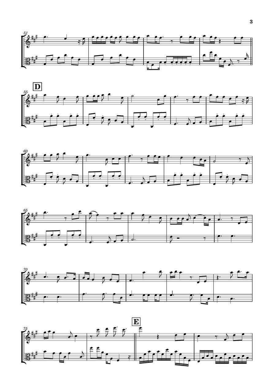 Die With A Smile String Duet scores gallery preview page 3