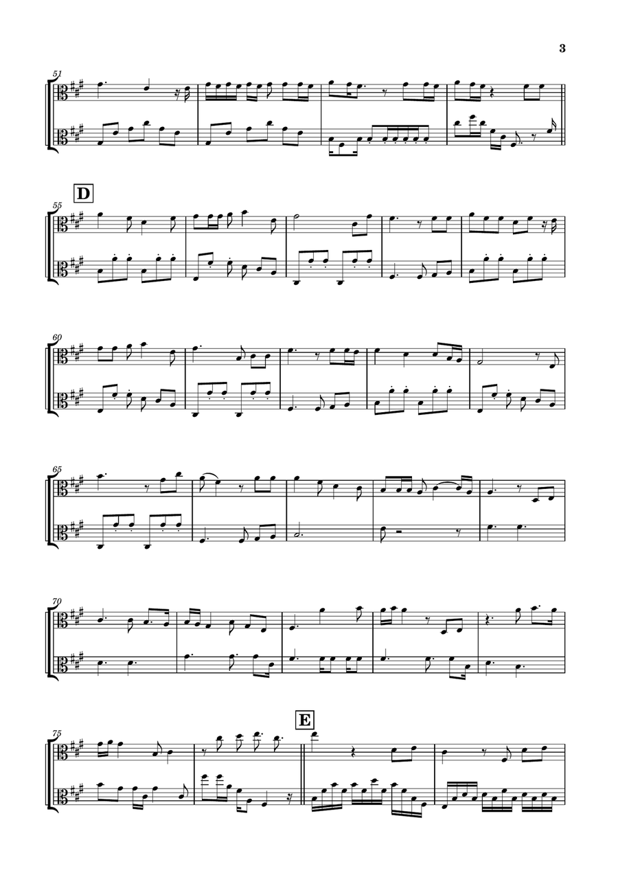 Die With A Smile String Duet scores gallery preview page 3