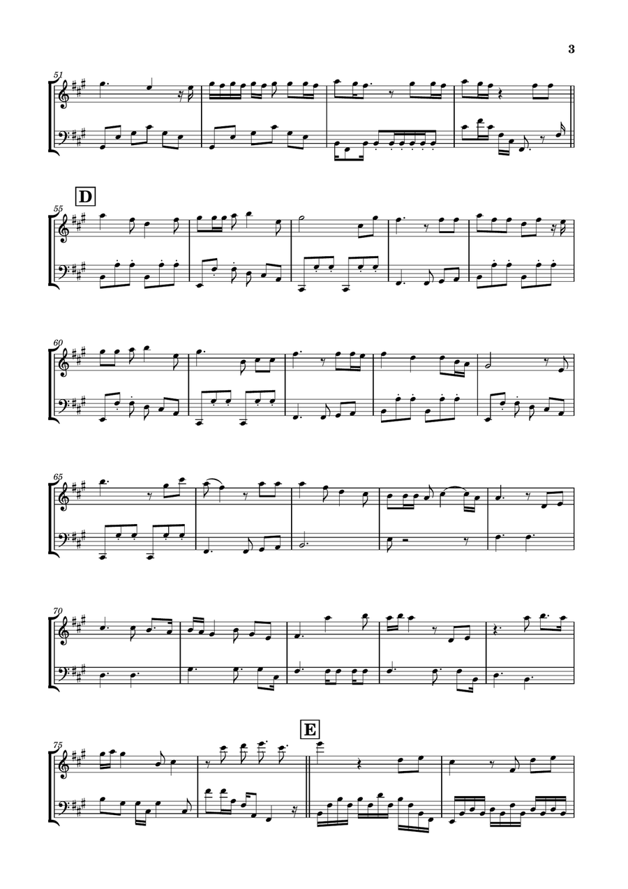 Die With A Smile Woodwind Duet scores gallery preview page 3