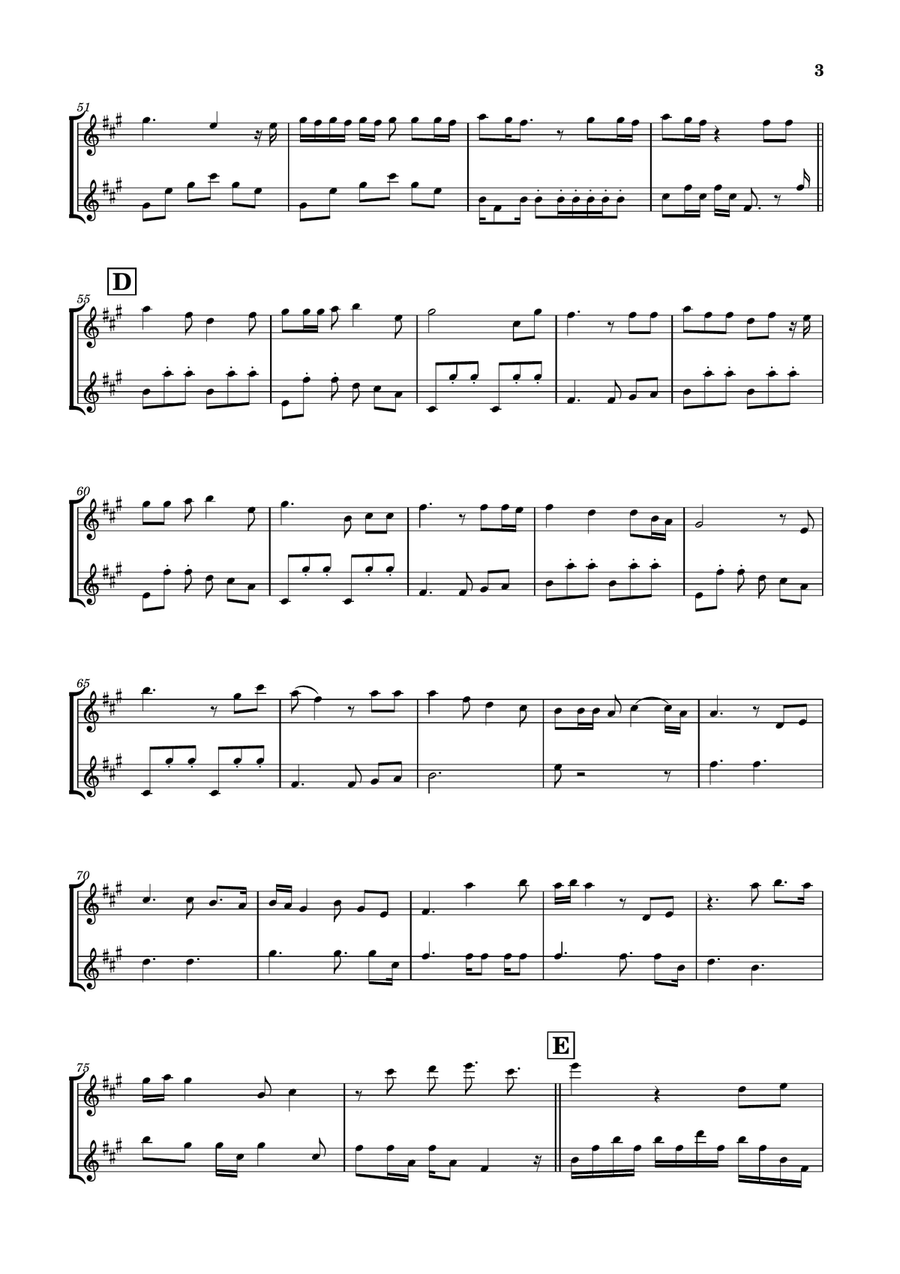 Die With A Smile Woodwind Duet scores gallery preview page 3
