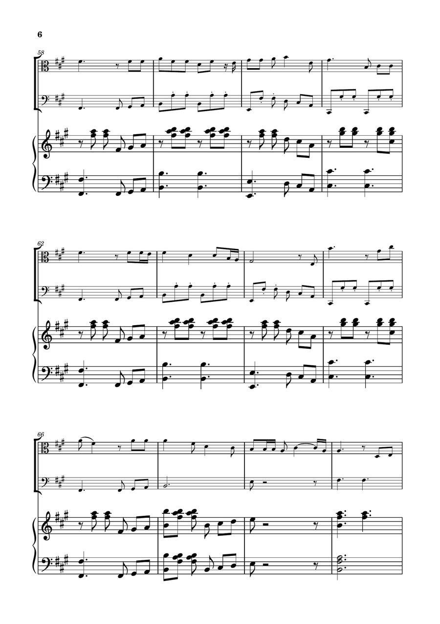 Die With A Smile String Duet scores gallery preview page 6