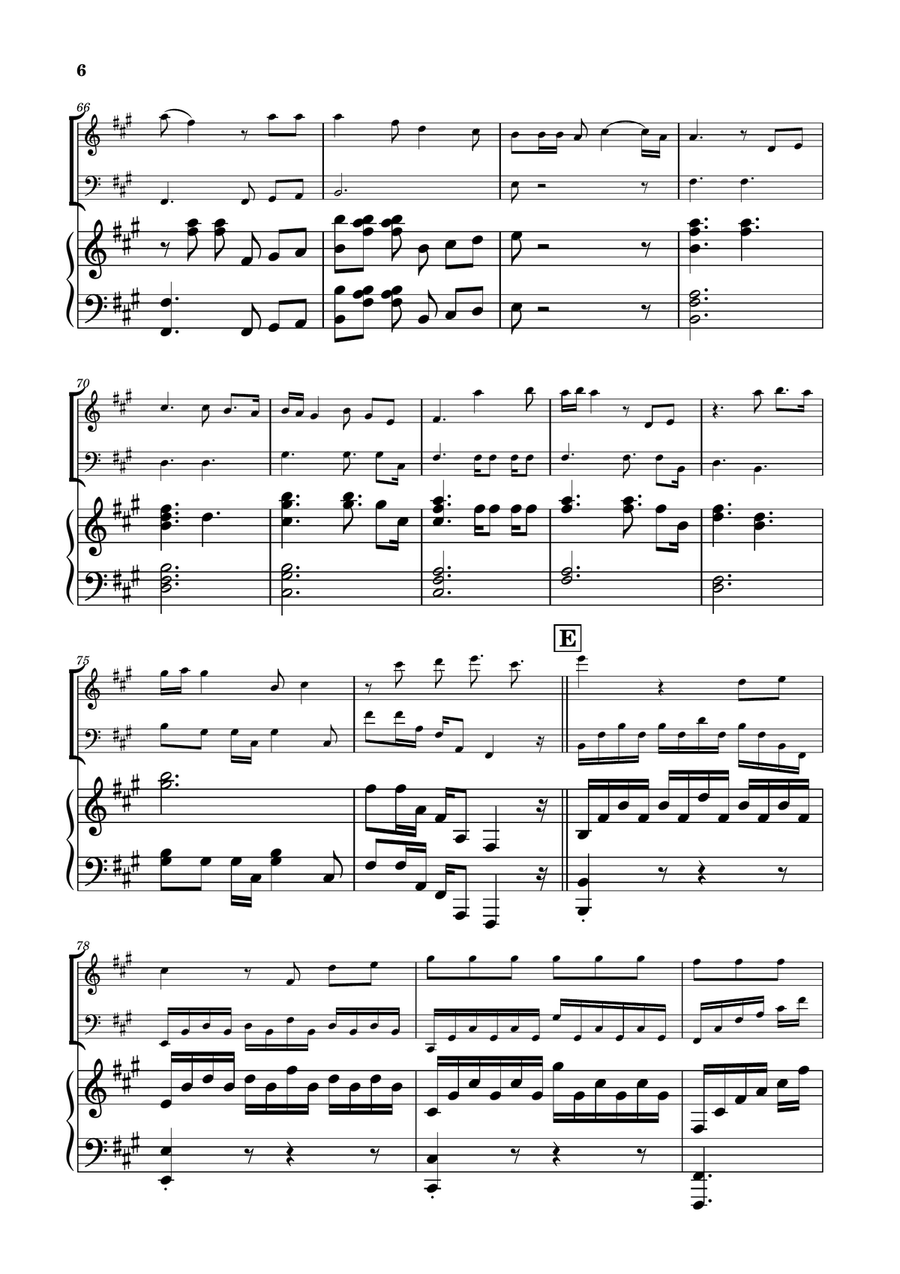Die With A Smile Woodwind Duet scores gallery preview page 6