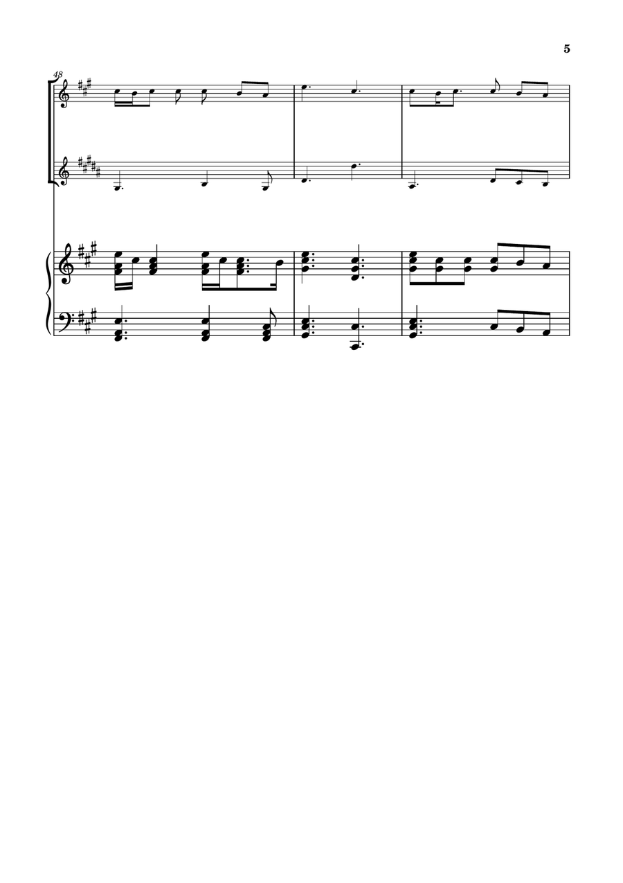 Die With A Smile Woodwind Duet scores gallery preview page 5