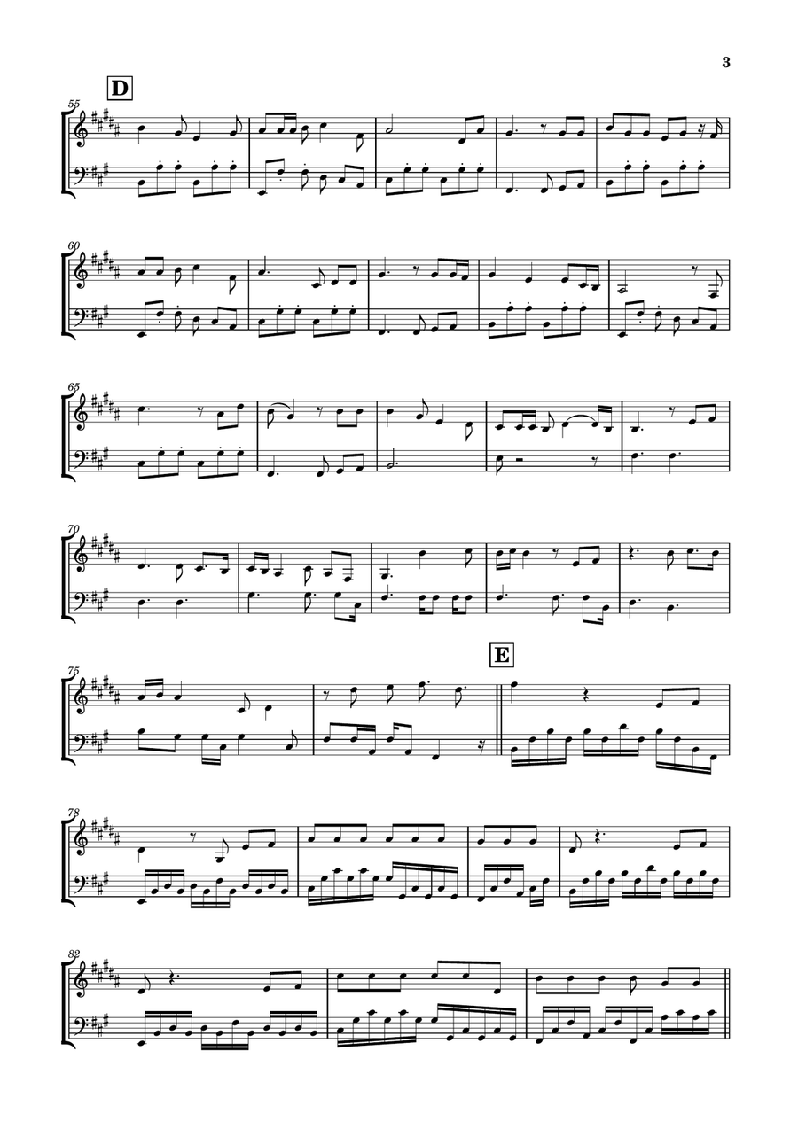 Die With A Smile Brass Duet scores gallery preview page 3