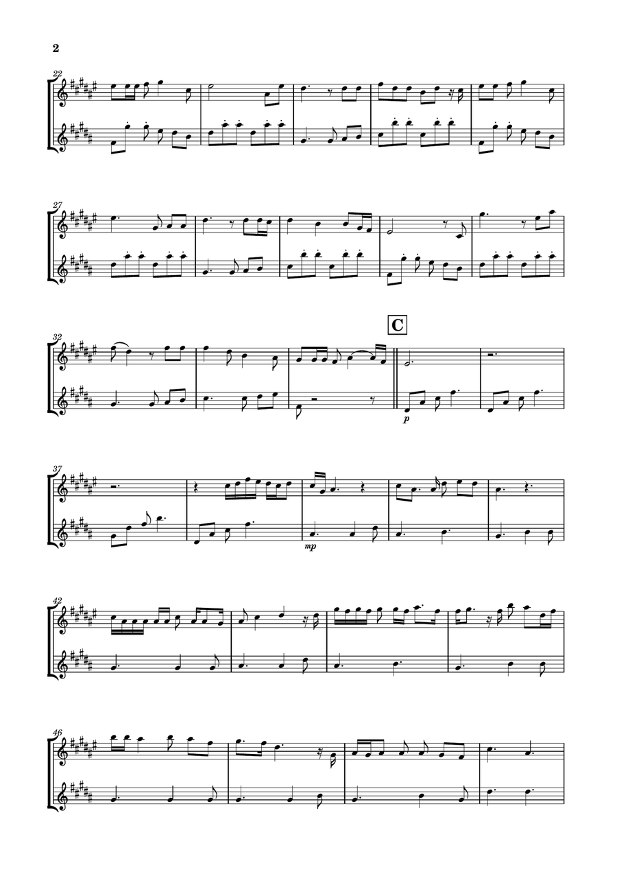 Die With A Smile Tenor Saxophone scores gallery preview page 2