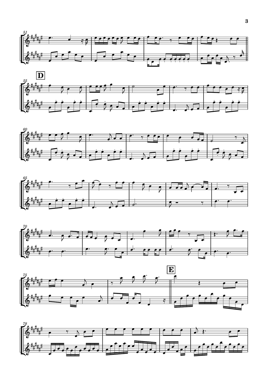 Die With A Smile Woodwind Duet scores gallery preview page 3
