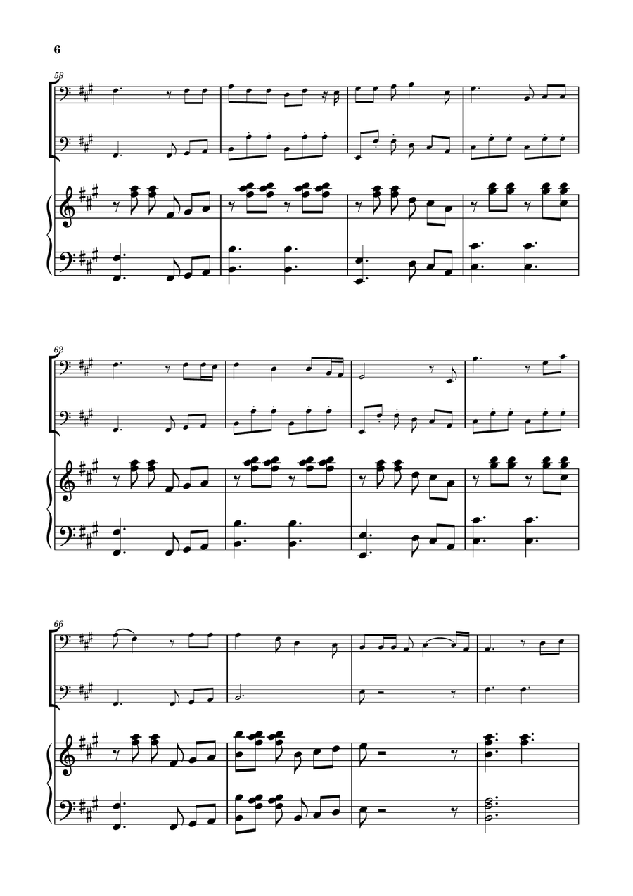 Die With A Smile Brass Duet scores gallery preview page 6