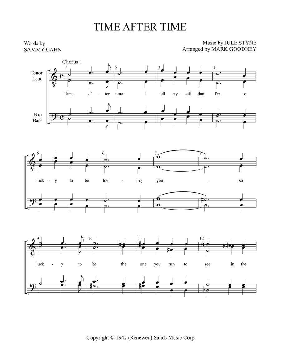 Time After Time Time After Time TTBB scores gallery preview page 2