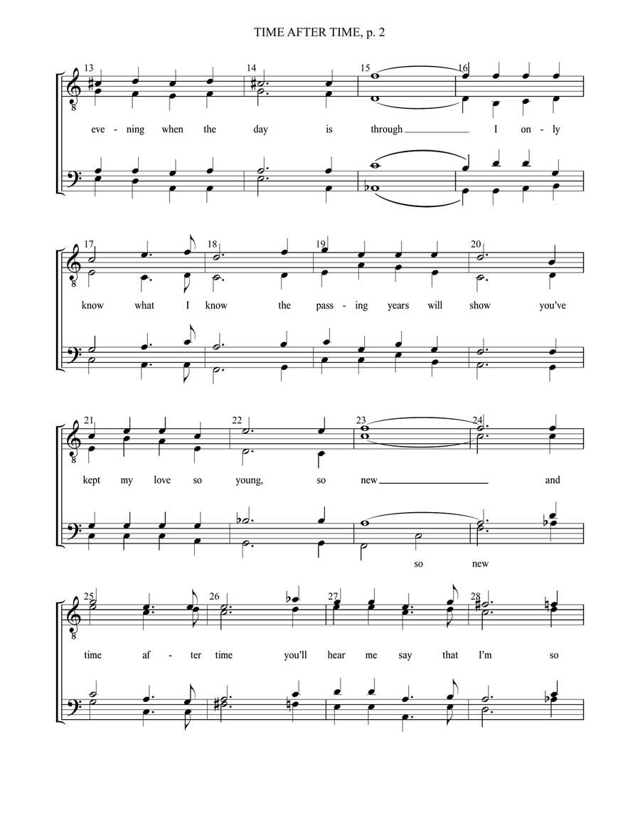 Time After Time Time After Time TTBB scores gallery preview page 3