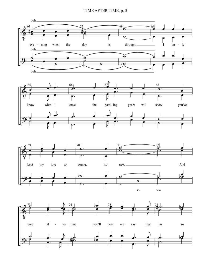 Time After Time Time After Time TTBB scores gallery preview page 6