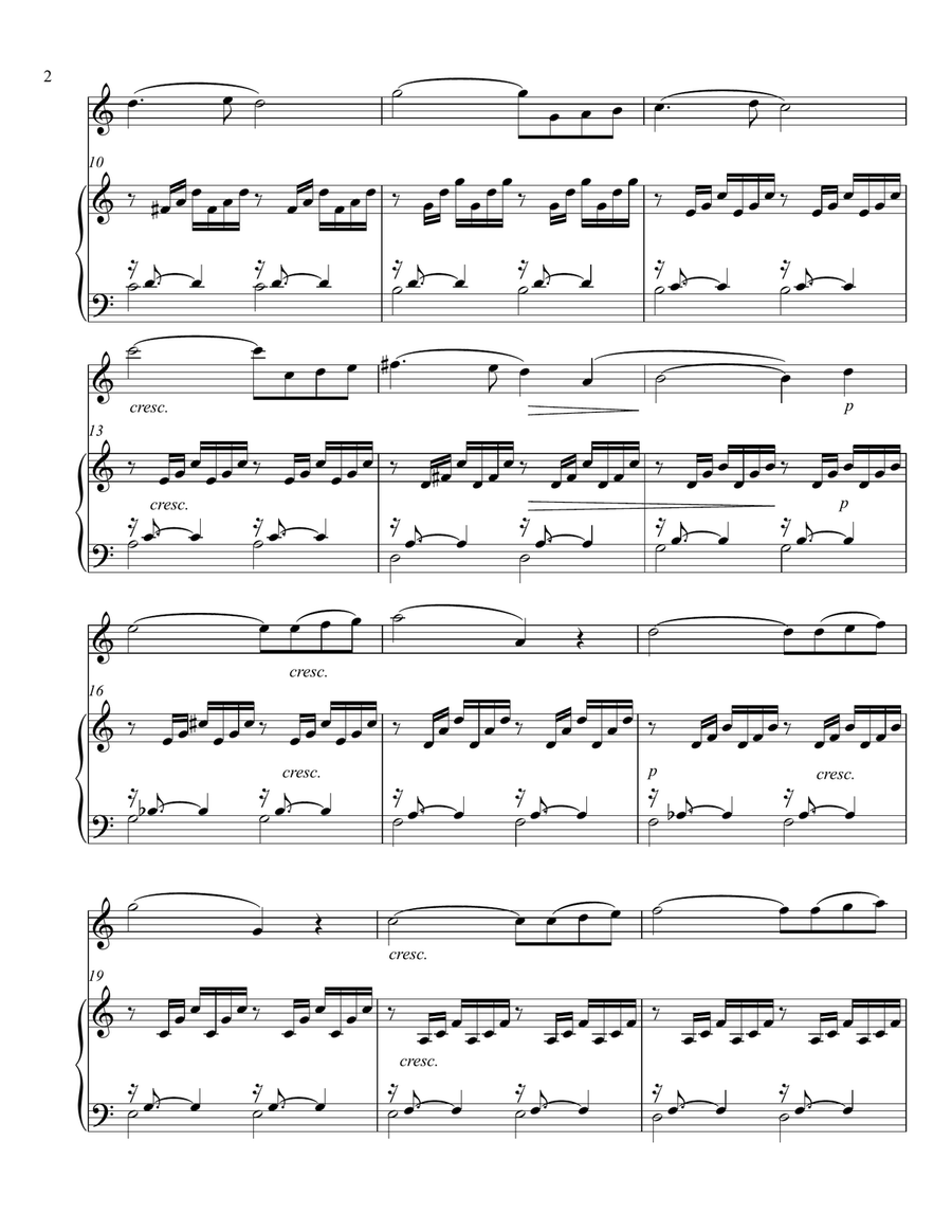 Ave Maria - Oboe and Piano Piano scores gallery preview page 2